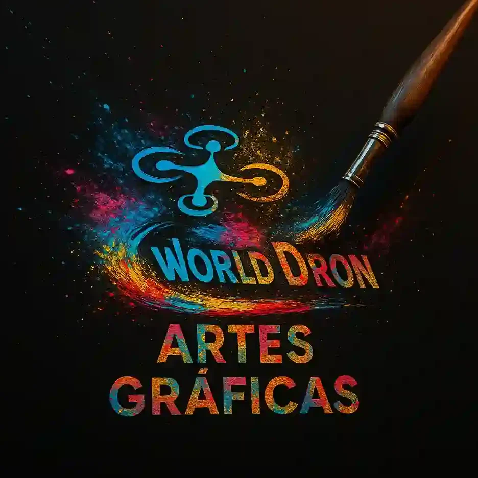Logotipo Artes Graficas World Dron