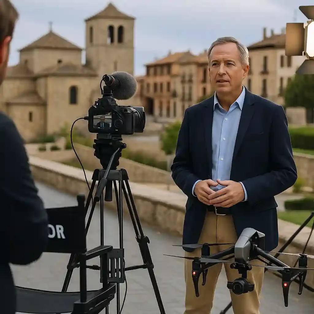 Imagen de entrevista para documental de world dron