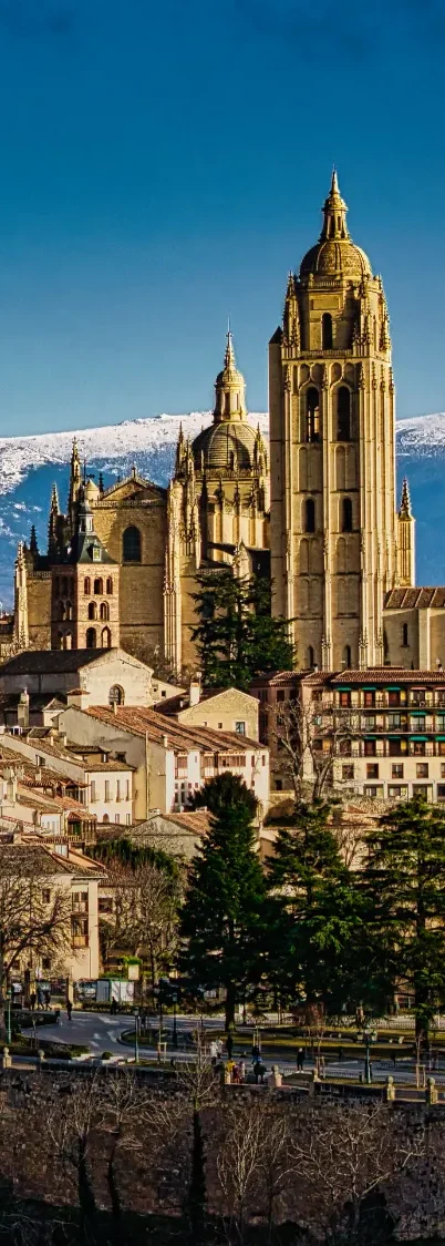 Catedral de Segovia a vista de Dron